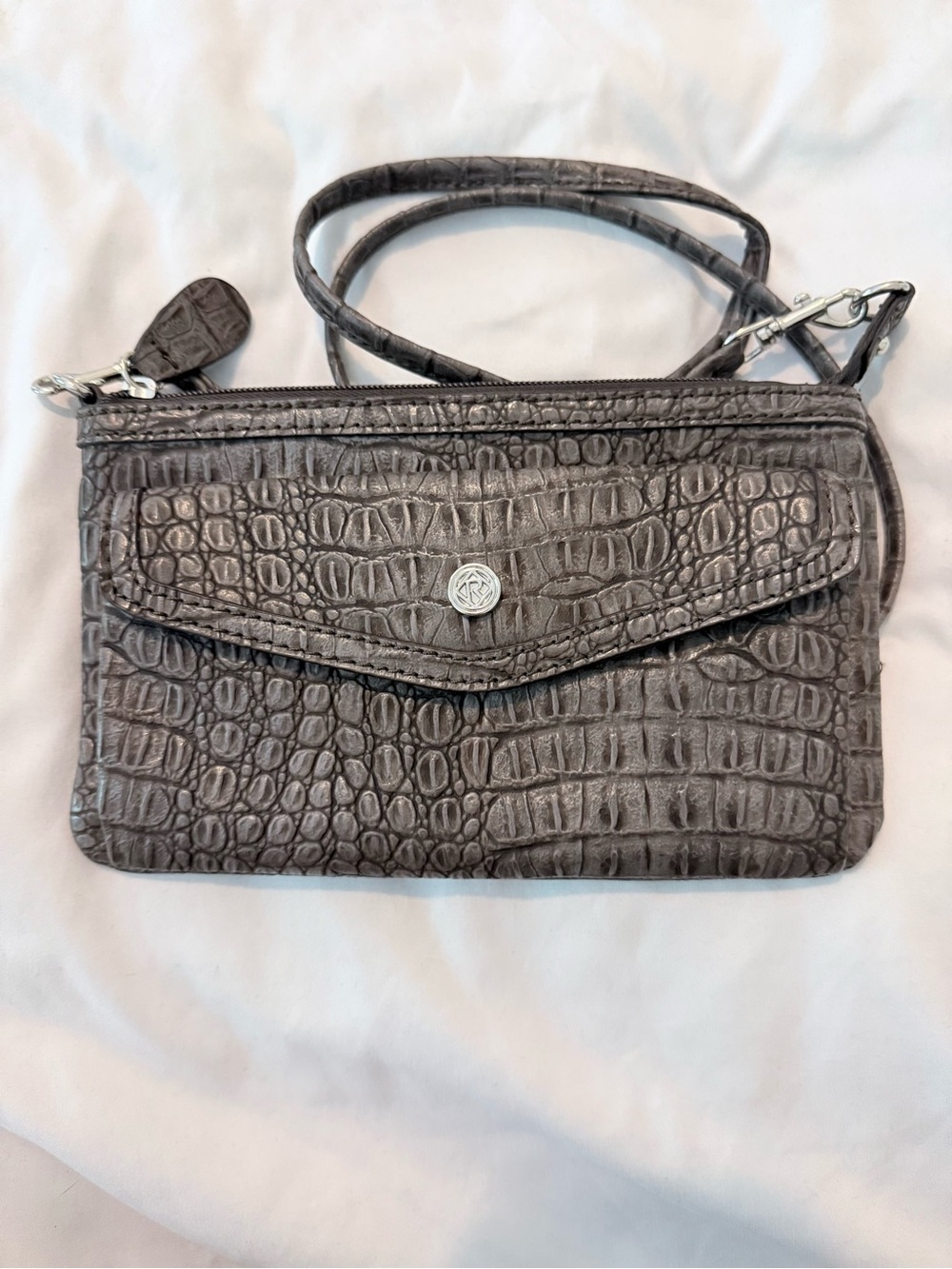 Relic Croc-Embossed Crossbody